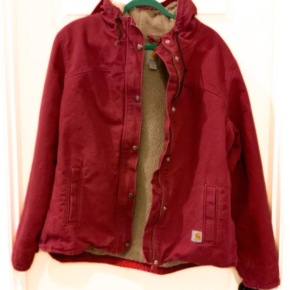 Carhartt Women's Pink Hooded Work Jacket